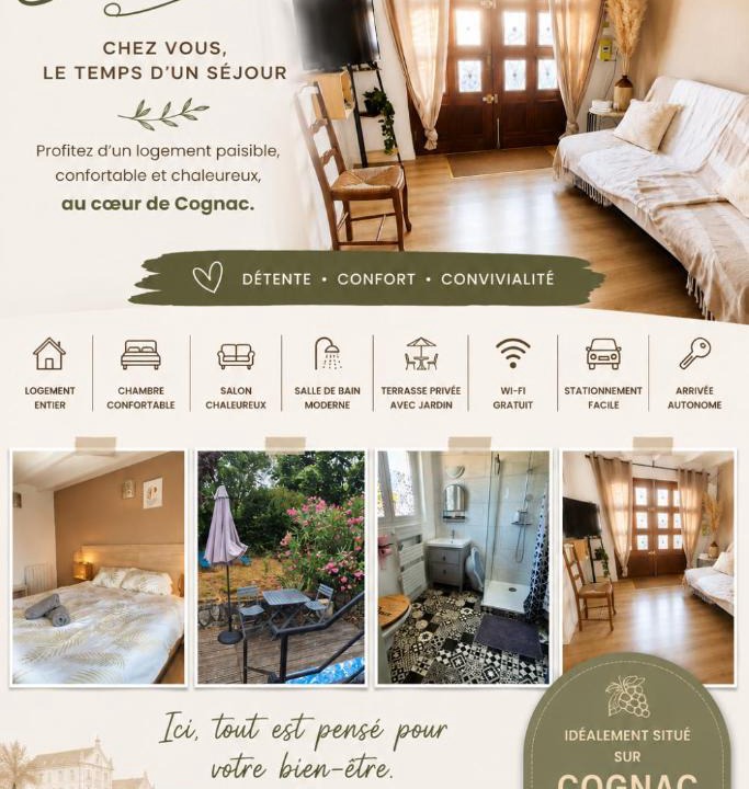 Cognac Apartment | Chez T-E-O
