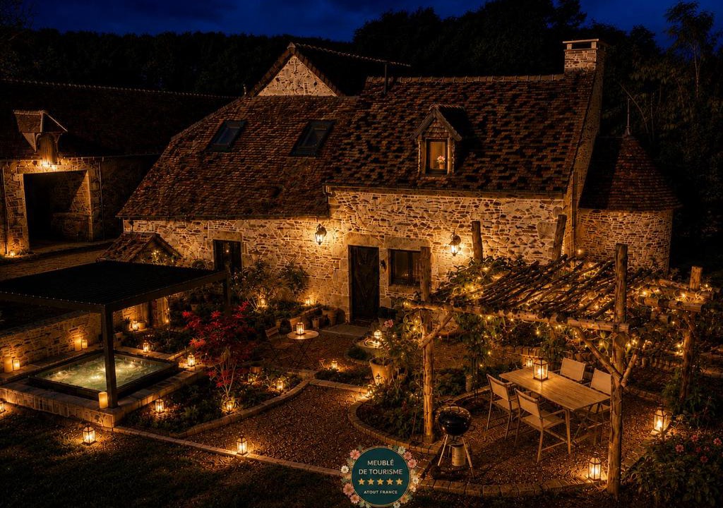 Saint-Denis-sur-Sarthon House | Fournil XVIIe & Spa privatifs - La Nuit d Étang