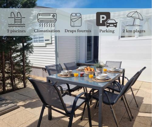 Saint-Hilaire-de-Riez Other | L'ISA - Bungalow CONFORT- CLIM - Wifi - Piscines - 2km Plages