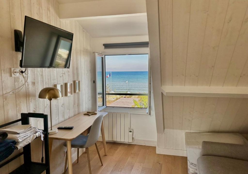 Langrune-sur-Mer Apartment | Le Central - Studio avec vue mer