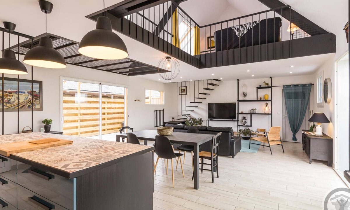 Jullouville Cottage | Luxurious Retreat with Spa: Modern 2-Bed Home Near Jullouville Beach