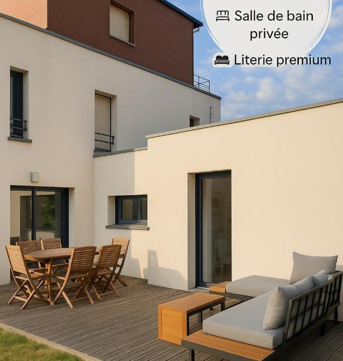 Dinard Villa | Maison confort 8 pers, jardin & bbq - plage prieuré & parc Breton