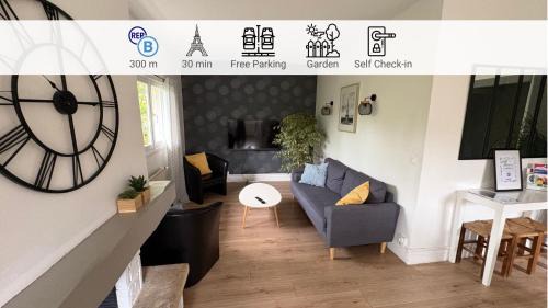 Bures-sur-Yvette Apartment | Maison spacieuse et paisible - 4 chambres, parking, wifi