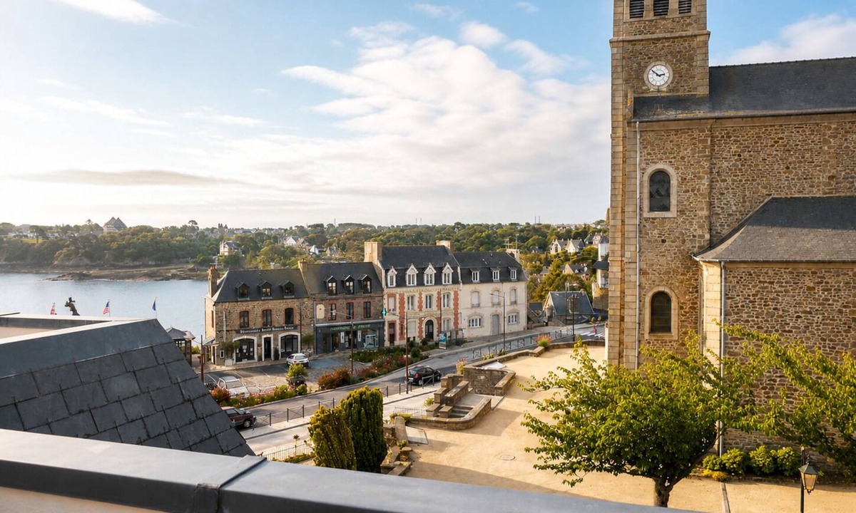 Dinard Apartment | Studio apartment in Dinard, 300 meters from the beach, ocean view, small terrace, private parking!