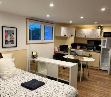 Saint-Jacques-de-la-Lande Apartment | Au frais studio calme proche aéroport et parc exposition Jade