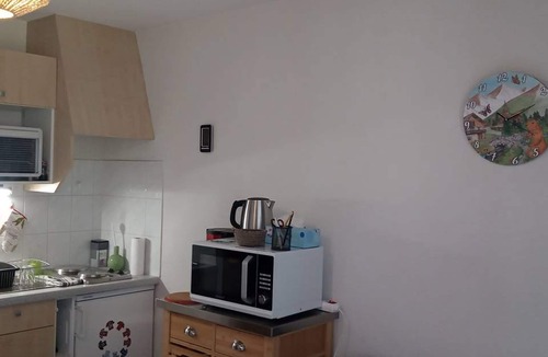 Le Biot Apartment | Bright studio with balcony, mountain view, 25m²