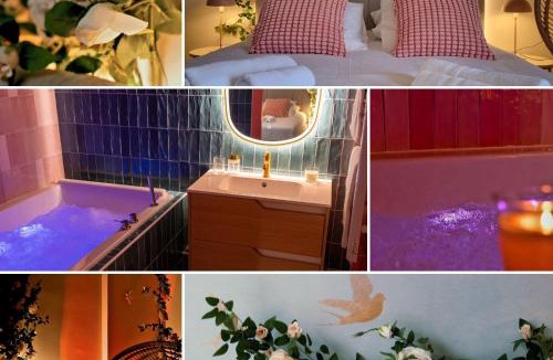 Noyal-sur-Vilaine Apartment | Bulle Florale avec balnéo privée 10 min Rennes