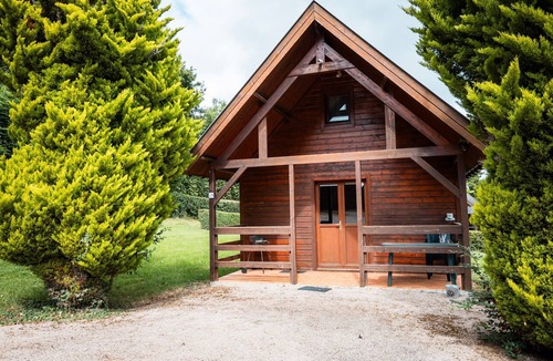 Auquainville House | Chalet Rubinette for 6 with shared pool, private terrace and Wi-Fi