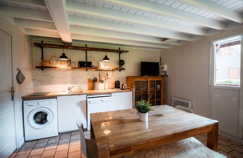 Auquainville House | Chalet Saint Martin for 6 with Shared Pool, Terrace, and Wi-Fi