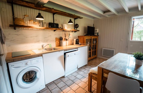 Auquainville House | Chalet Saint Martin for 6 with Shared Pool, Terrace, and Wi-Fi