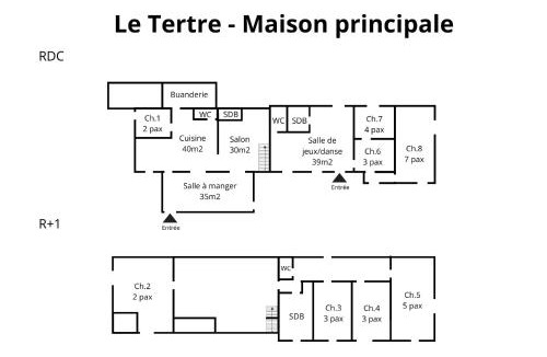 Le Poislay Villa | Crazy Villa Le Tertre 28 - Heated pool - Basket - 2h Paris - 44p