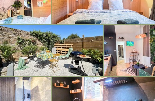Saint-Brieuc Apartment | L'Évasion Tropicale, Queen Size, Jardin & Gare