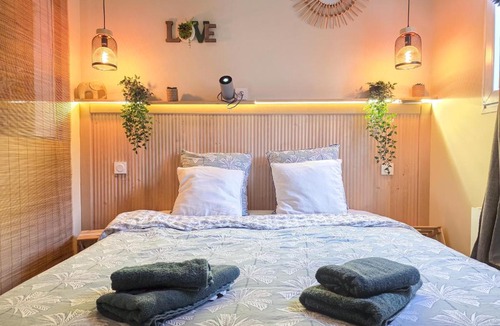 Saint-Brieuc Apartment | L'Évasion Tropicale, Queen Size, Jardin & Gare