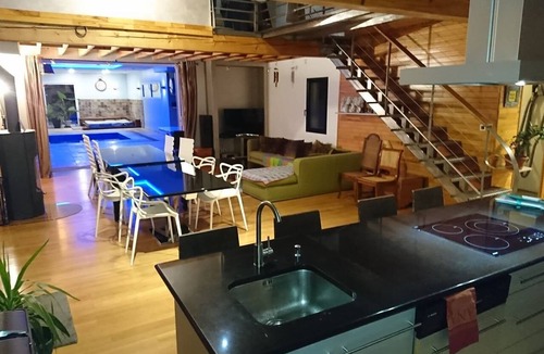 Saint-Medard-sur-Ille Villa | Lafamosia, large gite with indoor pool sauna spa 15 min rennes nord