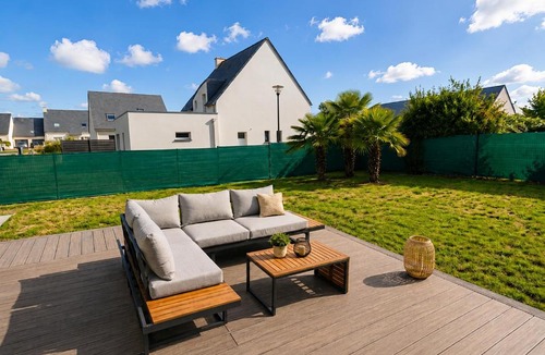 Dinard Villa | Maison confort 8 pers, jardin & bbq - plage prieuré & parc Breton