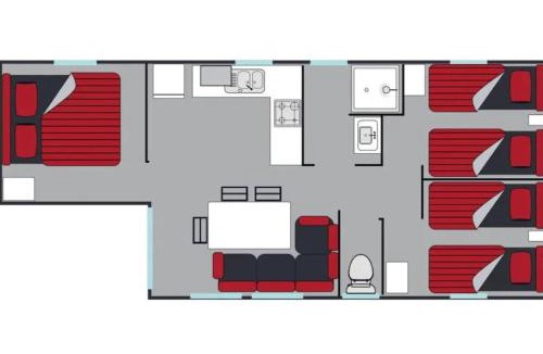 La Chapelle-aux-Filtzmeens Apartment | mobil-home 6 personnes le domaine du logis