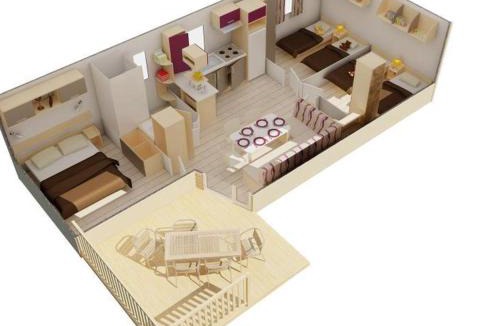 Loudeac Other | Mobil-home 29m² avec Terrasse à Loudéac - API-1-52-924