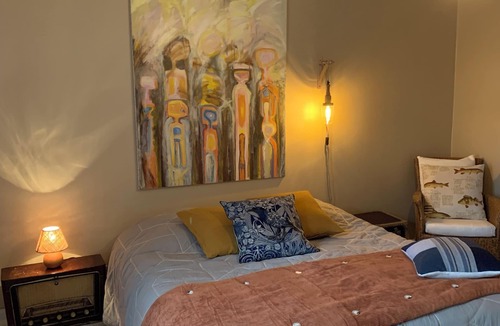 Boisroger Bed & Breakfast | Room Coquillage for two persons electric bed 180 cm