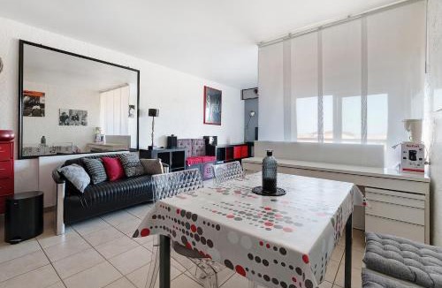 Saint-Michel-Chef-Chef Apartment | Studio 'Les Dunes', joli vue mer