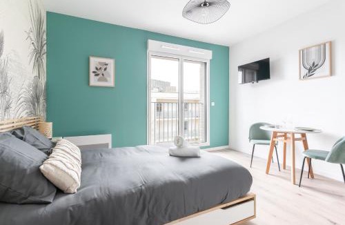 Republique - Les Ponts Apartment | Studio neuf et moderne au cœur de l'Île de Nantes