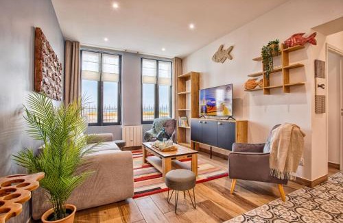 Houlgate Apartment | VILLA 139 LA VAGUE - FRONT DE MER - appartement contemporain et terrasse sur cour - 2 à 6 personnes - Rez-de-chaussée