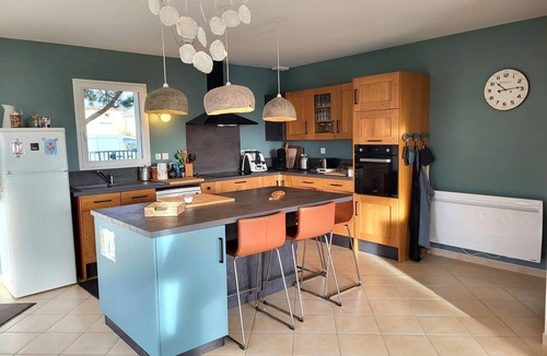 Saint-Germain-sur-Ay Villa | Villa "Des Havres" with Private Terrace, Garden, and Wi-Fi