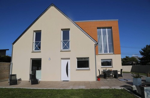 Saint-Germain-sur-Ay Villa | Villa "Grande Bord De Mer" with Private Terrace, Garden, and Wi-Fi