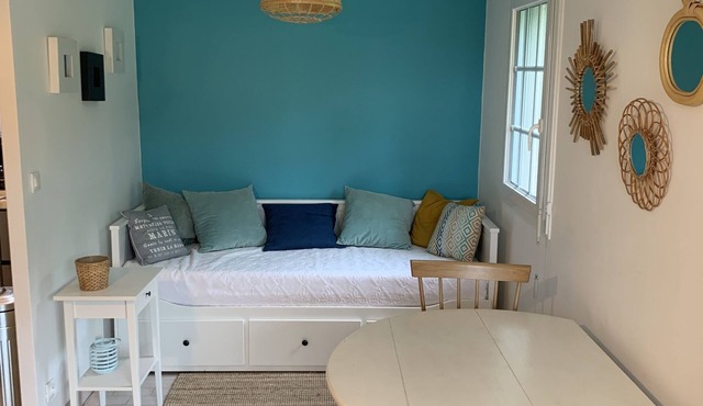Appartement avec jardin et piscine, proche plage et centre ville !