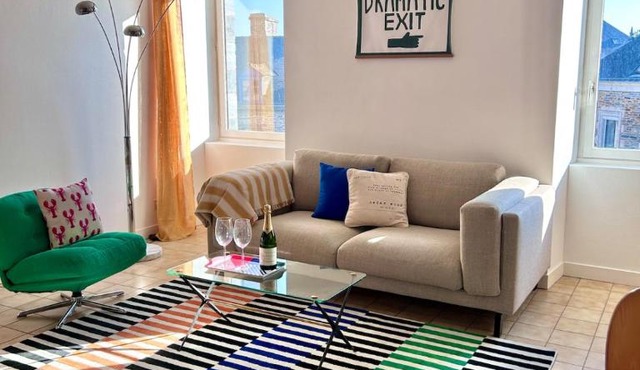 Appartement coloré T-3 hyper centre accès jardin