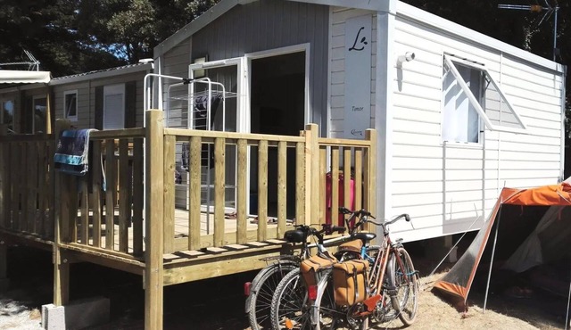 Camping du Bord de Mer * - Comfort mobile home 1 bedroom + terrace - Sea View 2 people