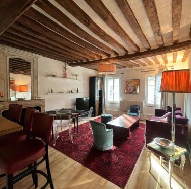 Centre Caen duplex ventilé, wifi, 5 pers avec Vayny