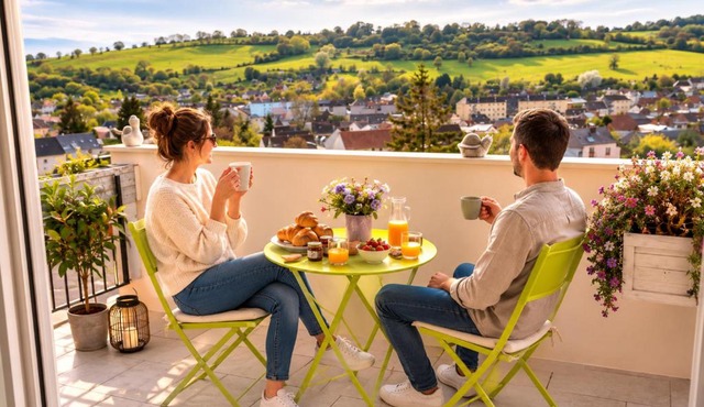 Charmant Appartement avec vue sur la ville de Vimoutiers
