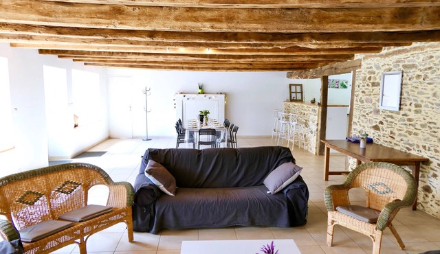 Country House for 2–12 People Large, enclosed outdoor area.