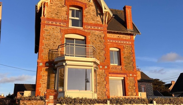 Family villa on the sea wall