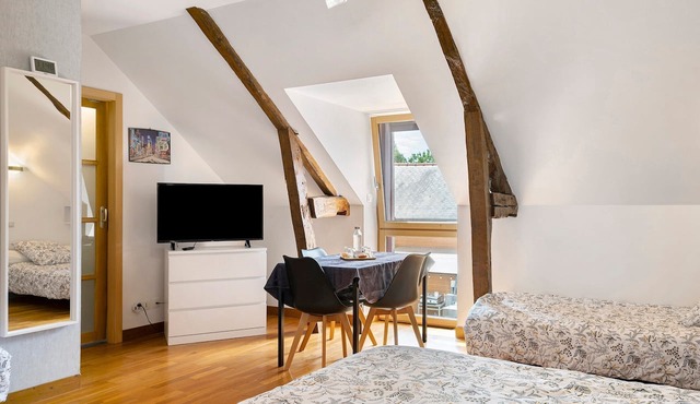 Guest Room “Le clair de Lune” with Shared Terrace & Garden, Wi-Fi