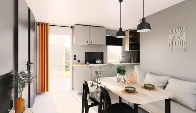 IRM 2026 Mobile Home - Covered Terrace - 29 m² - 2 bedrooms (maximum 2 adults or a family) - 4 people