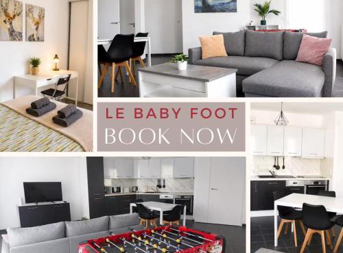 LE BABY FOOT - Balcon terrasse & Parking - RER PARIS & AEROPORT 20MIN Service Staywell Loc OFFRE SPECIALE NOUVEL HEBERGEMENT