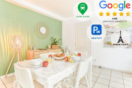 Le Cosy Saint-Cyr Aux portes de Versailles Château à pied Parking et Fibre