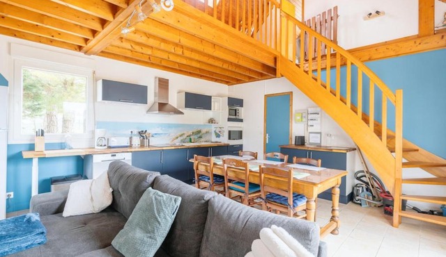 Maison avec grand jardin à 400m de la plage