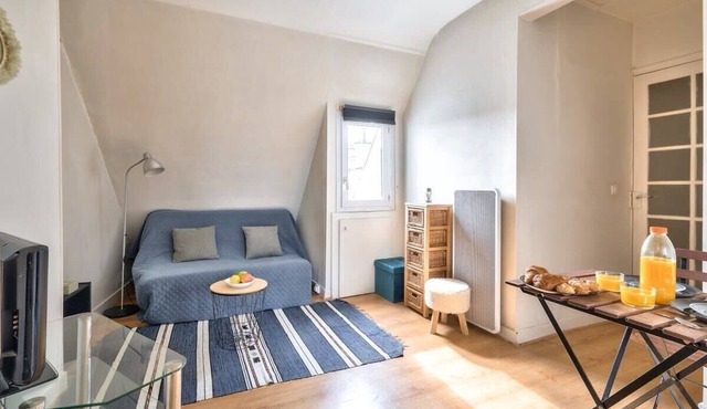 New Parisian Studio with View in the Central 11th