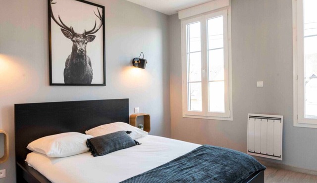 Quiet triplex for 5 people