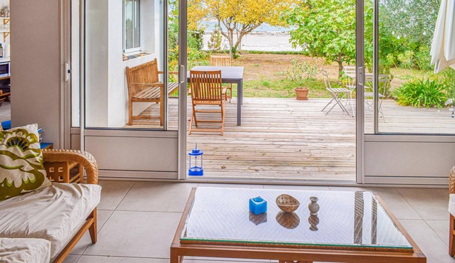Spend a relaxing time with your extended family in this spacious vacation home by the sea.