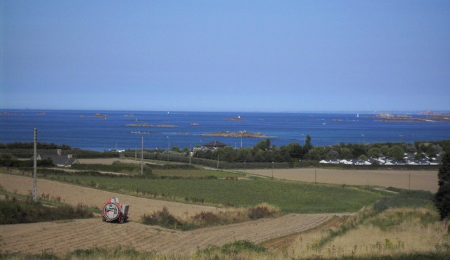 stone house sea view like a small Breton manor