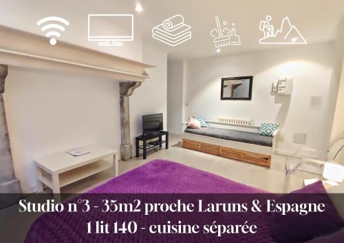Studio 3, Eaux-Chaudes proche Laruns et Espagne