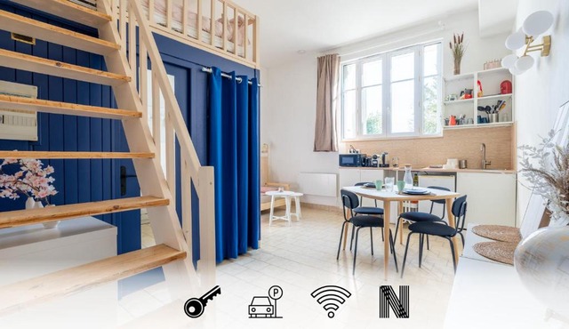 Studio Chic et Lumineux 4 pers avec Parking privé