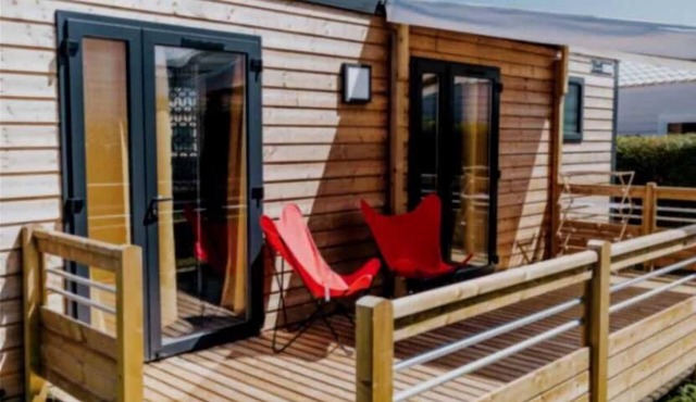 ZEcamping piscine couverte pet friendly mobil-home TV 30m2 4 pers