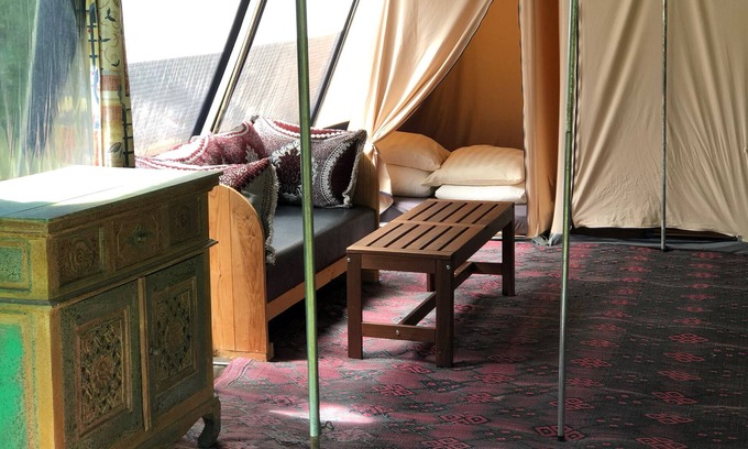 Prat RV Rental | Holiday farm; 3 gites & 8 fixed tents, spacious, comfortable, child friendly